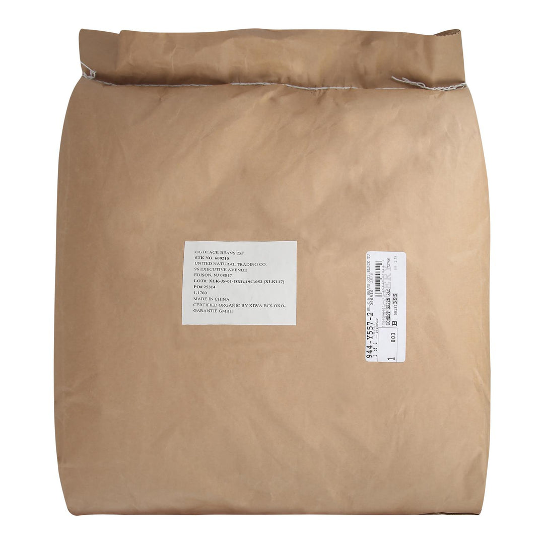 Bulk Peas And Beans Organic Beans Black Turtle - Single Bulk Item - 25lb - Maras Green